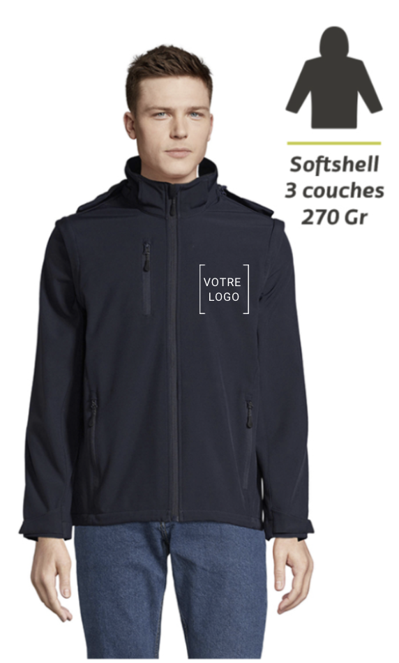 mannequin qui porte une veste doudoune personnalisable