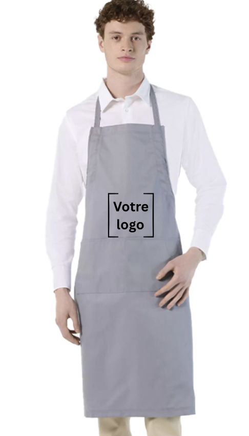 tablier personnalisable gris 
